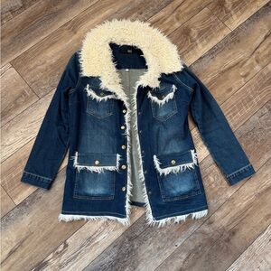 Kut Faux Sherpa-Lined Chore Jacket